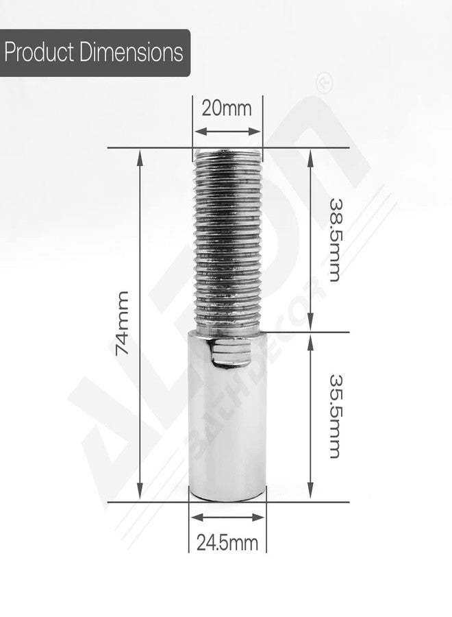 ALTON ALD330, Brass 3 - INCH Extension Nipple, Pack of 4 (Silver) - Image 2